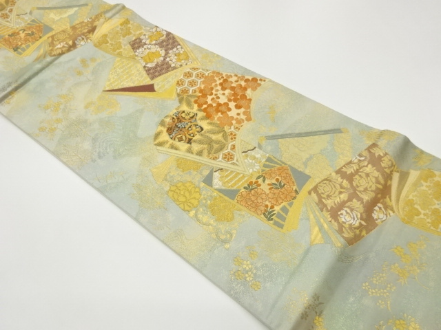 JAPANESE FUKURO OBI / WOVEN FLOWERS